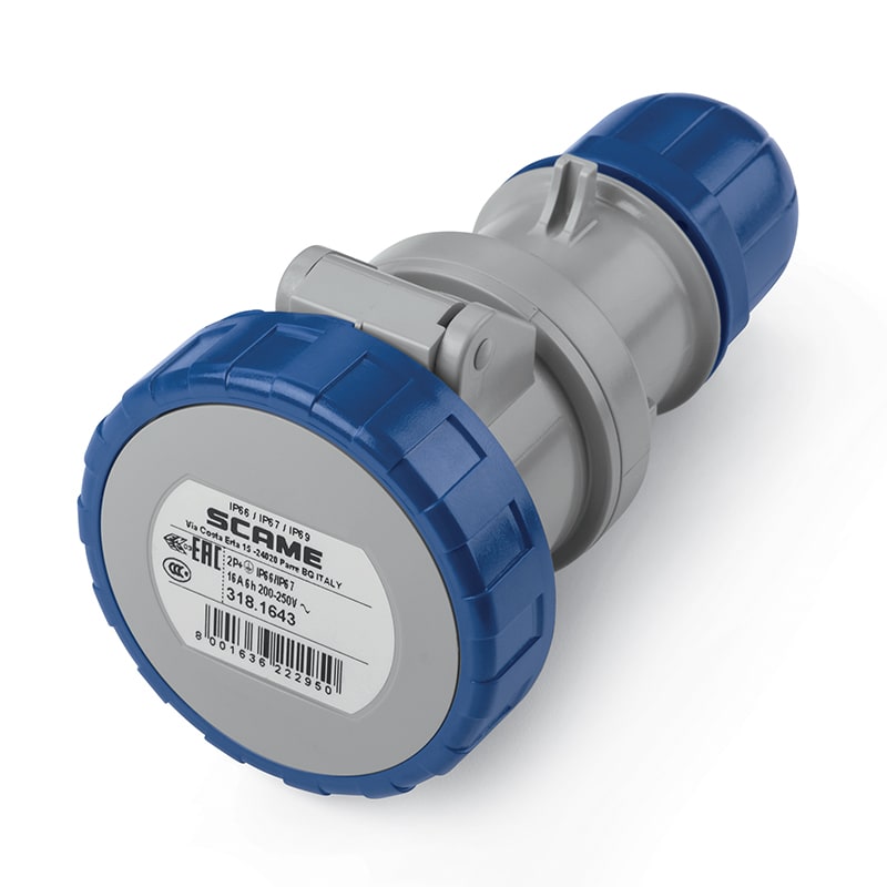 SCAME PARRE SPA - SCA318.1643 PRESA MOBILE 16A 2P+T 6H IP66/IP67/IP69
