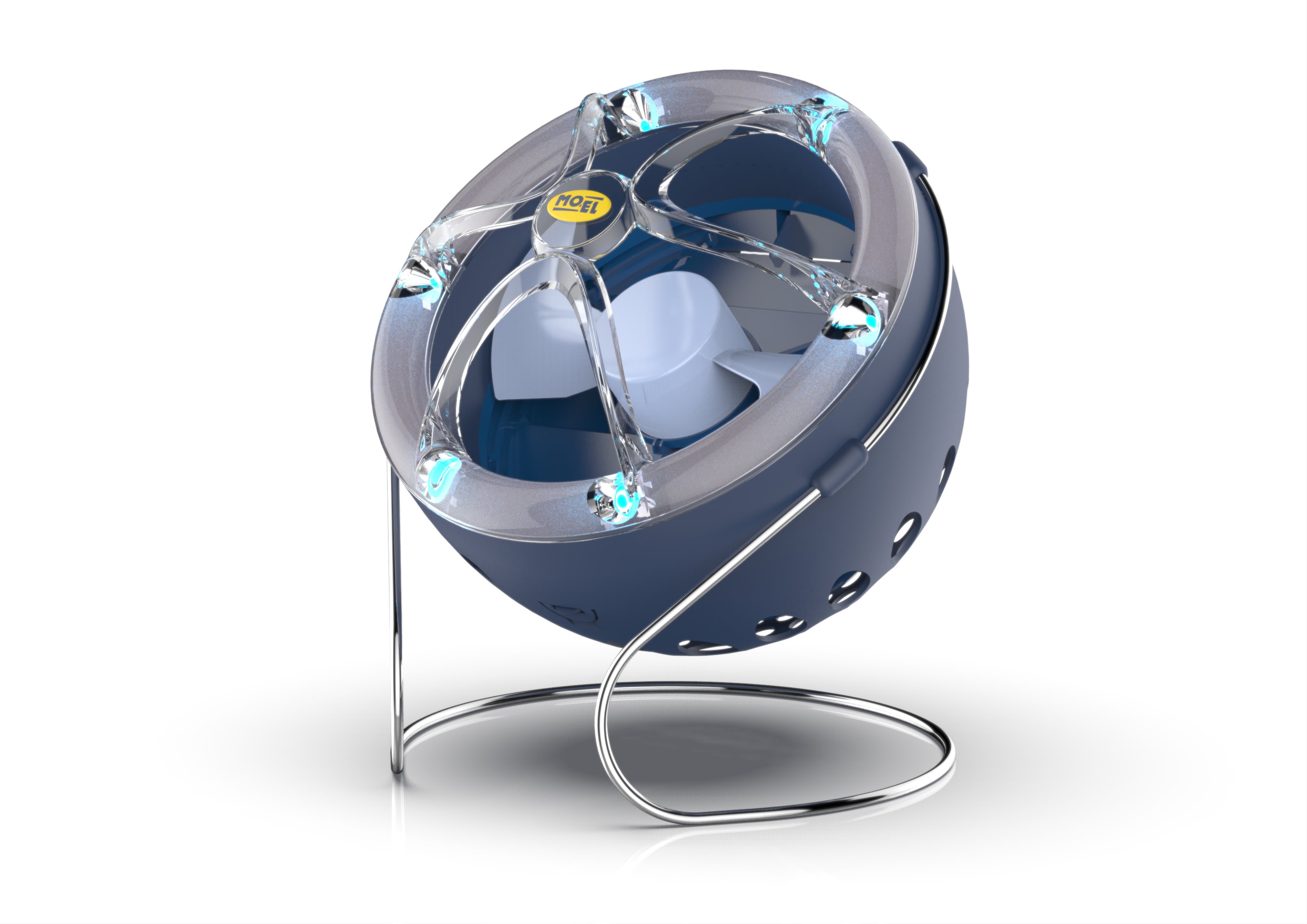 MO EL - MOE3688L MOON 1LED 9W 100-240V/50-60HZ