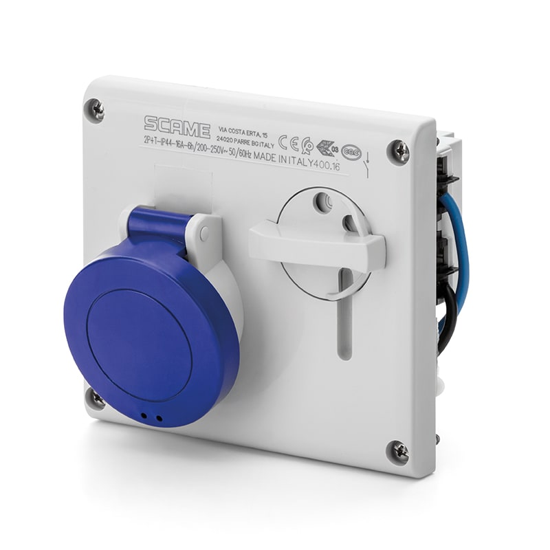 SCAME PARRE SPA - SCA400.3274 PRESA INCASSO OMNIA 3P+T 32A 9H IP44
