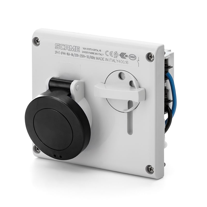 SCAME PARRE SPA - SCA400.32877 PRESA INCASSO OMNIA 3P+N 32A 5H IP44