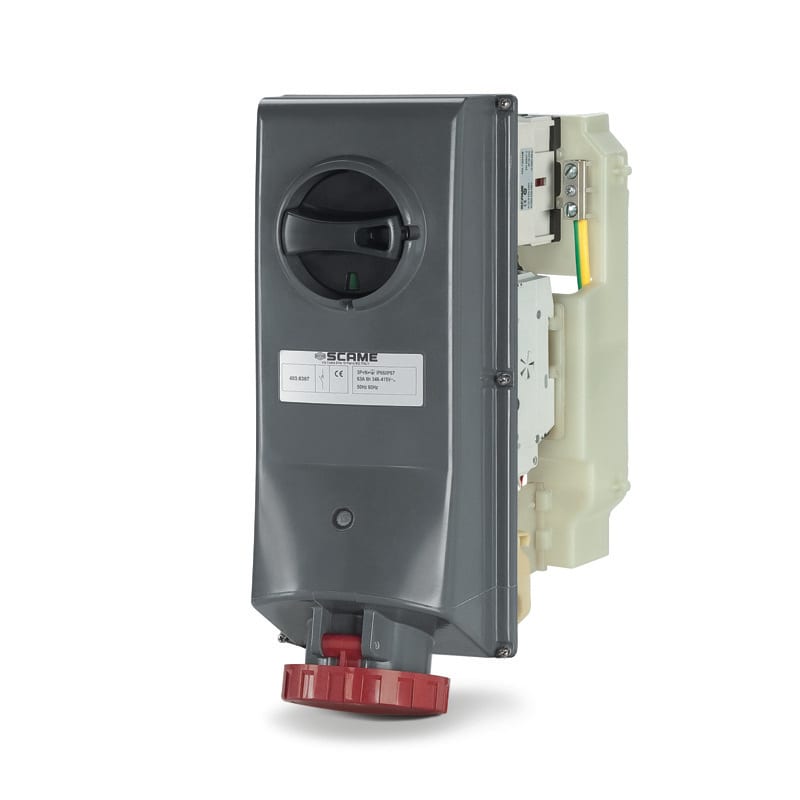 SCAME PARRE SPA - SCA403.6386 PRESA INTERBL. 3P+T IP66/IP67 63A 6H