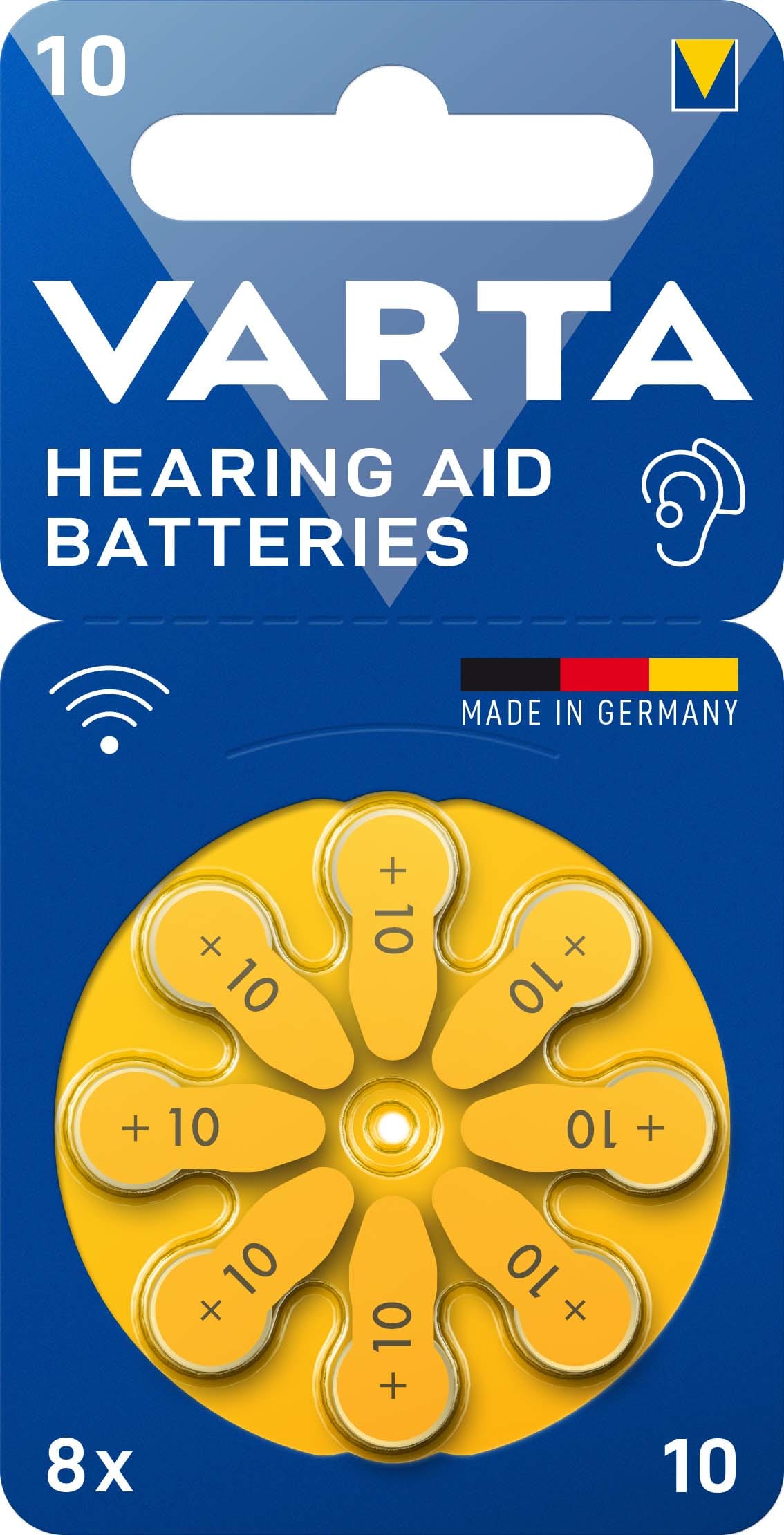 VARTA CONSUMER BATT - VAT24610101418 HEARING AID BATTERY 10 BLI 8