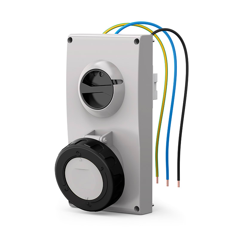 SCAME PARRE SPA - SCA407.63836 PRESA INCASSO PROXIMA 63A 2P+T 7H