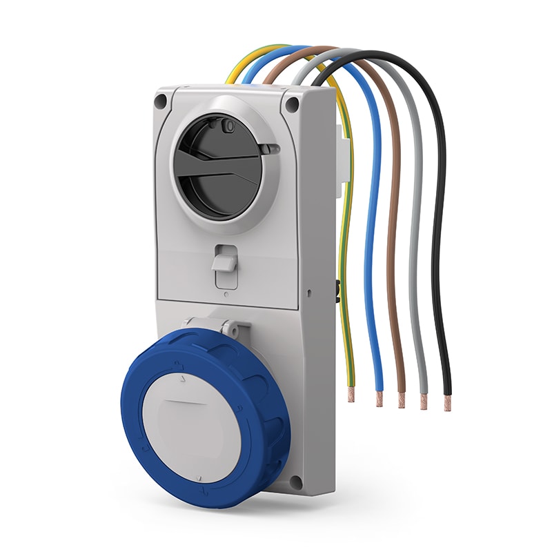 SCAME PARRE SPA - SCA408.3275 PRESA INCASSO PROXIMA C/FUS.3P+N 32A 9H