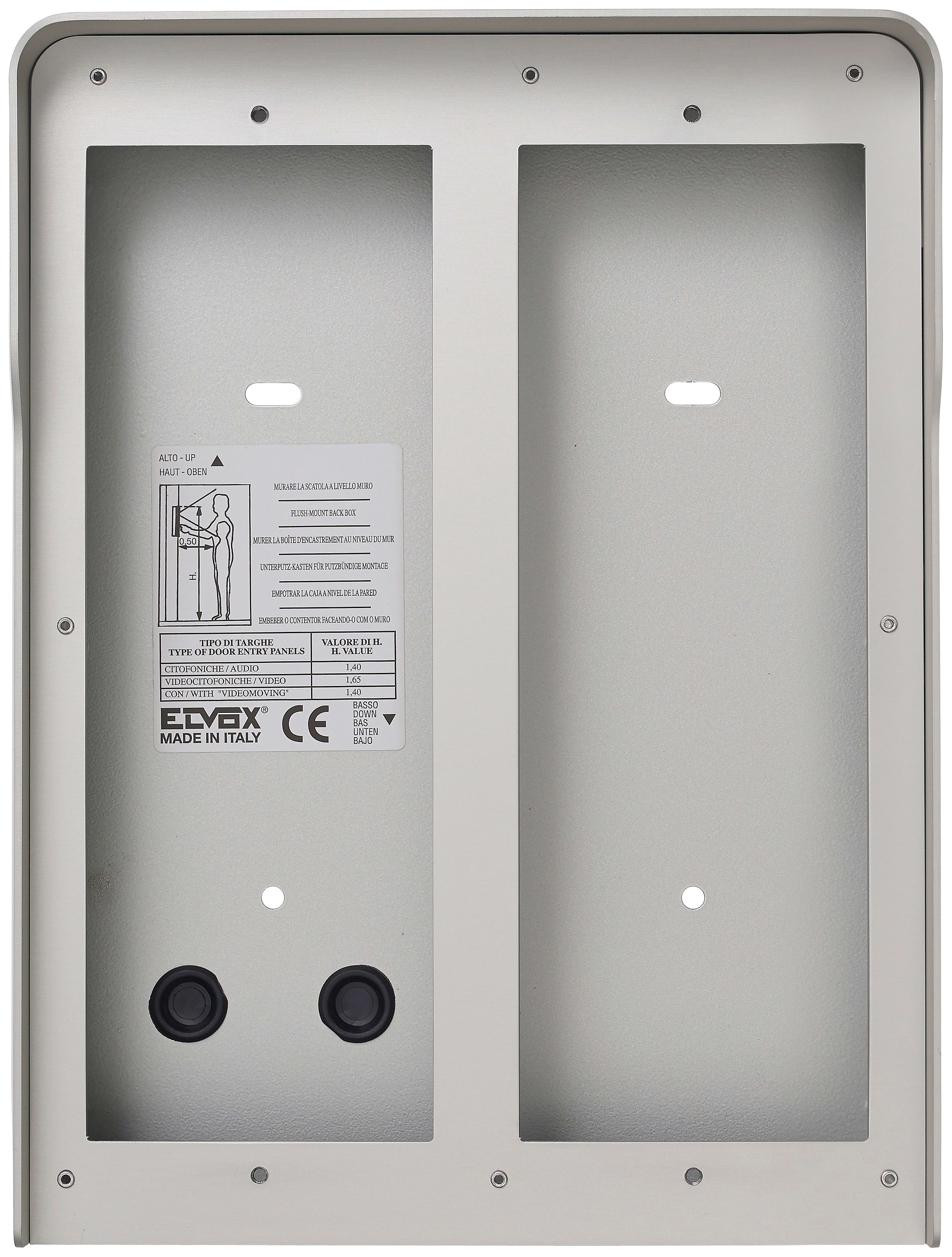 VIMAR SPA - VIW41154.04 SCATOLA PARETE 4M(2X2) PIXEL GRIGIO ANOD
