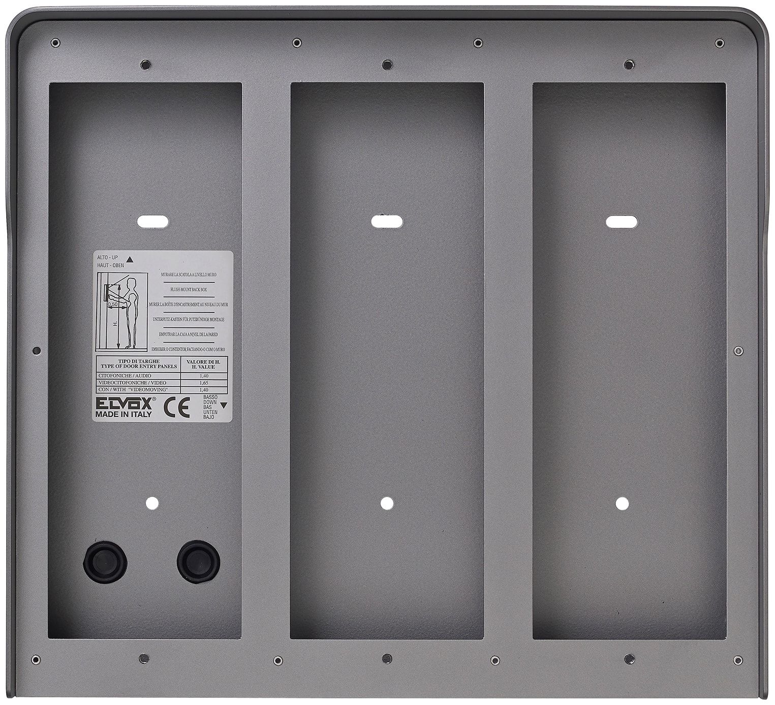 VIMAR SPA - VIW41157.02 SCATOLA PARETE 6M(3X2) PIXEL ARDESIA