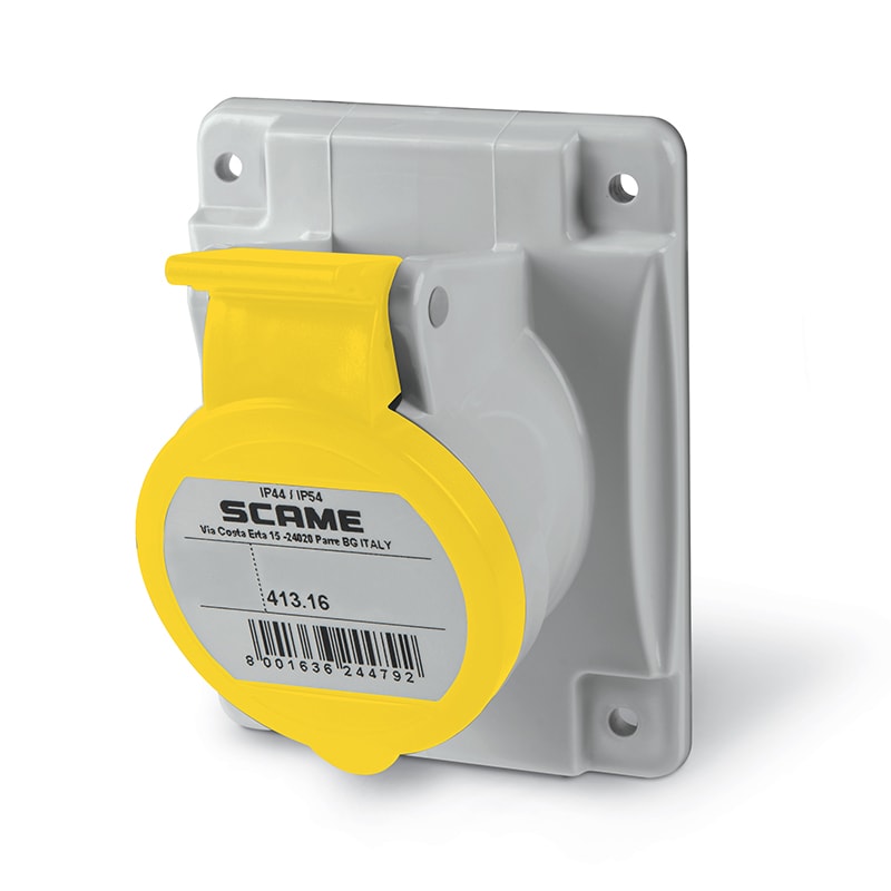 SCAME PARRE SPA - SCA413.1660H PRESA INCASSO 2P+T IP44 16A 4H 100-130V