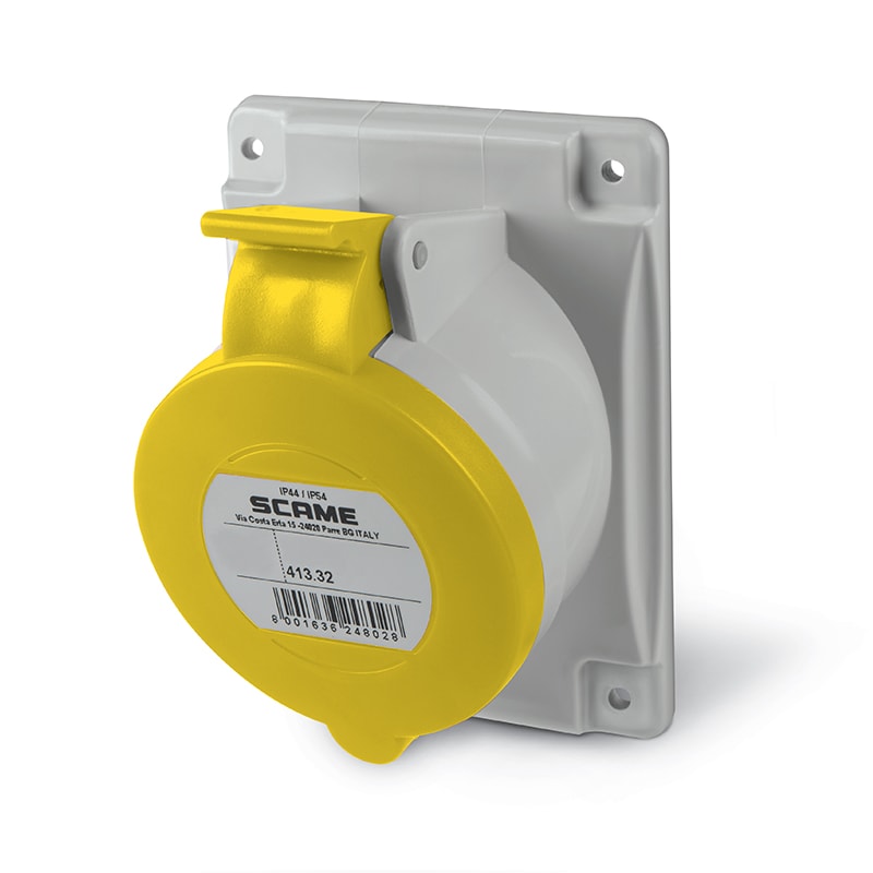SCAME PARRE SPA - SCA413.3260F PRESA INCASSO 2P+T IP44 32A 4h 100-130V