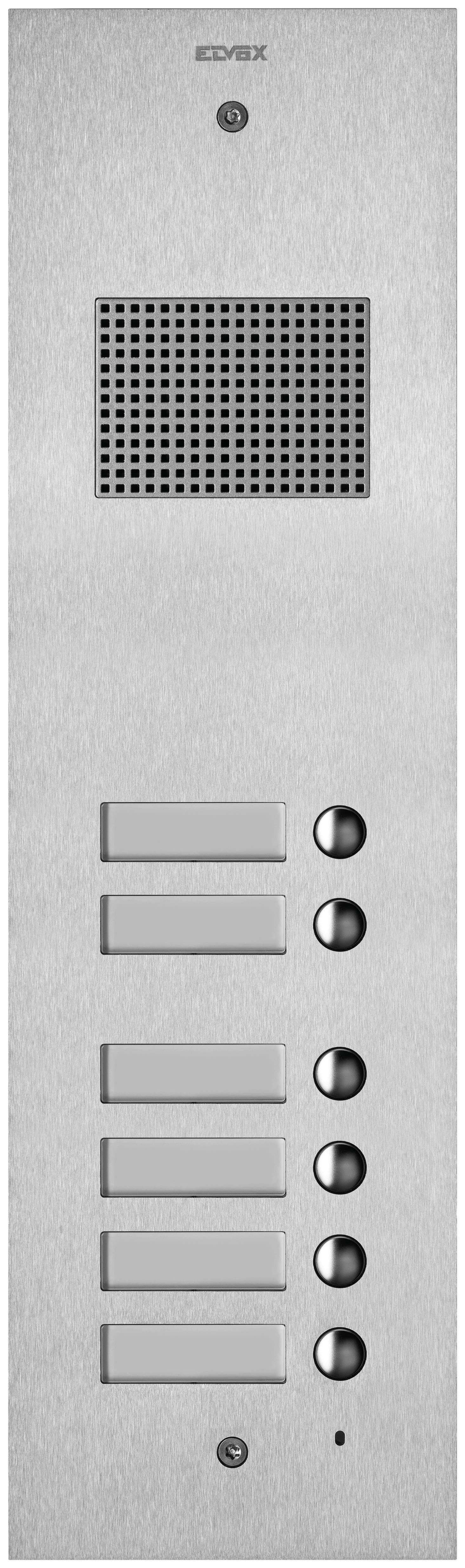 VIMAR SPA - VIW41506 PLACCA STEELY 2F+ AUDIO 6 PULS. ACCIAIO