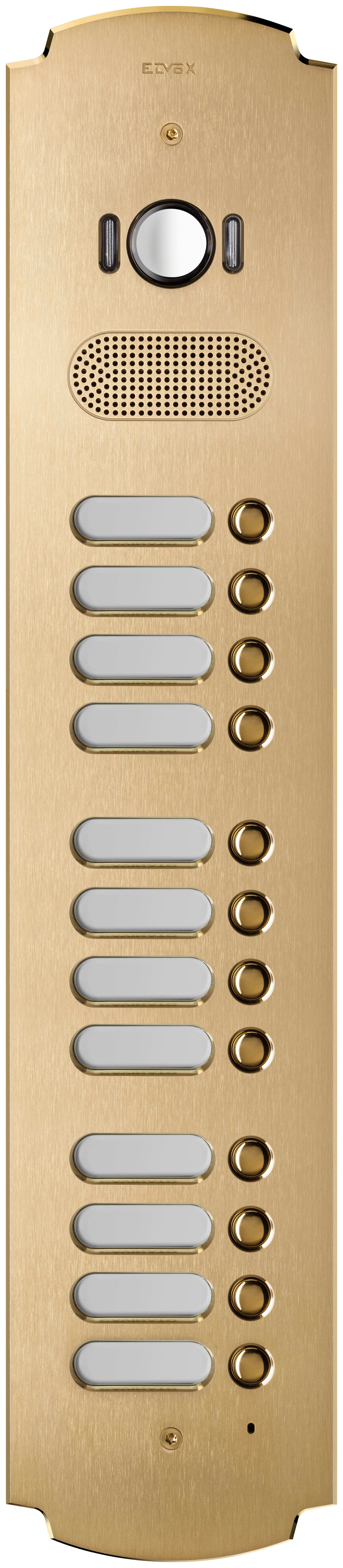 VIMAR SPA - VIW41632 PLACCA PATAVIUM 2F+ A/V 12 PULS. OTTONE