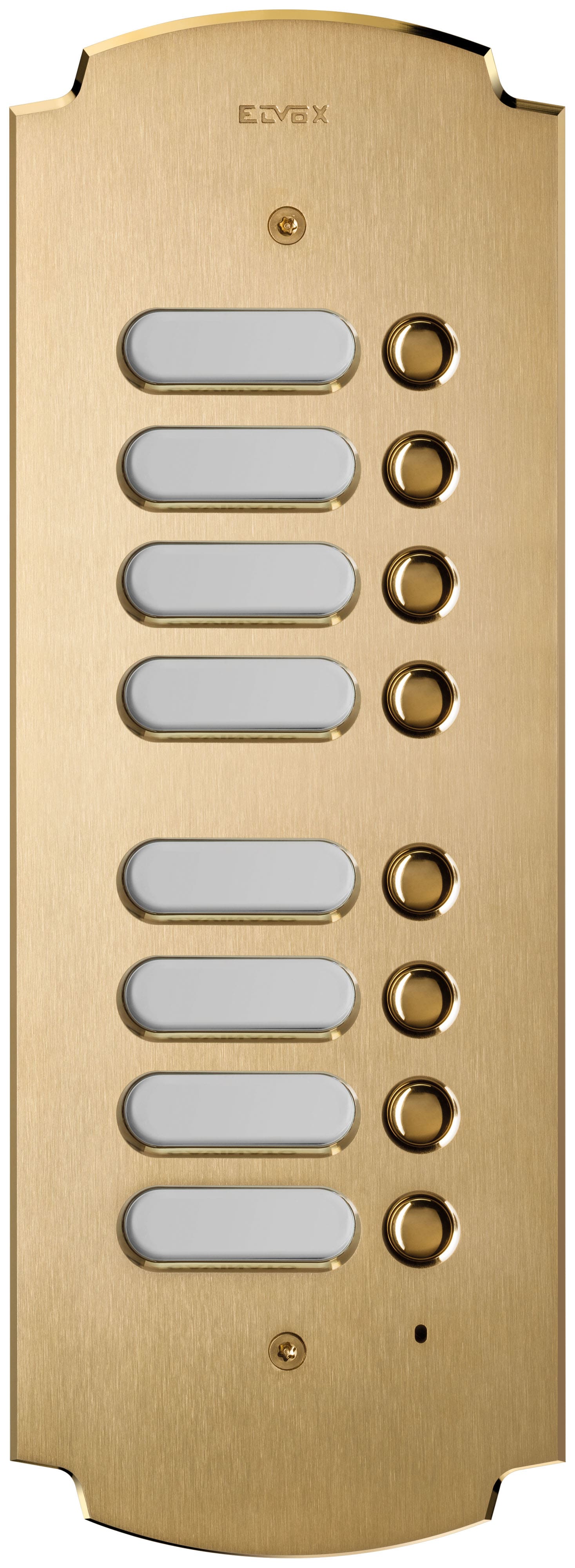 VIMAR SPA - VIW41643 PLACCA PATAVIUM 2F+ 8 PULS.SUPPL. OTTONE