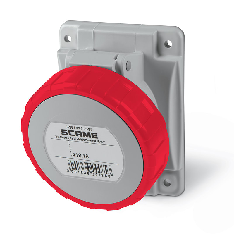 SCAME PARRE SPA - SCA418.1667 PRESA INCASSO 3P+N+T IP66/IP67 16A 6H