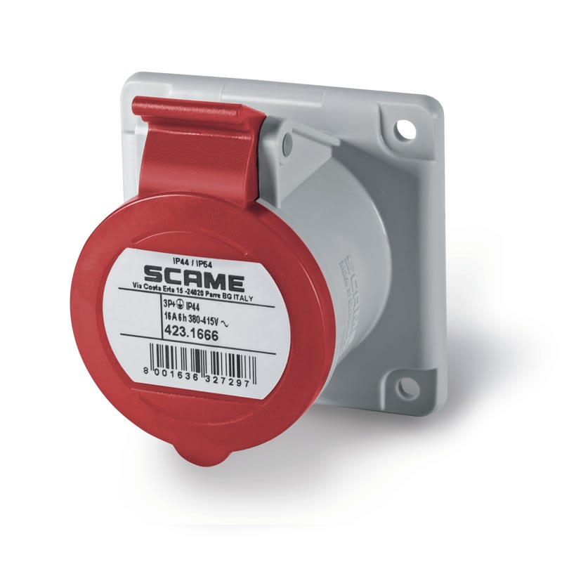 SCAME PARRE SPA - SCA423.1666 PRESA INCASSO 3P+T IP44/IP54 16A 6H