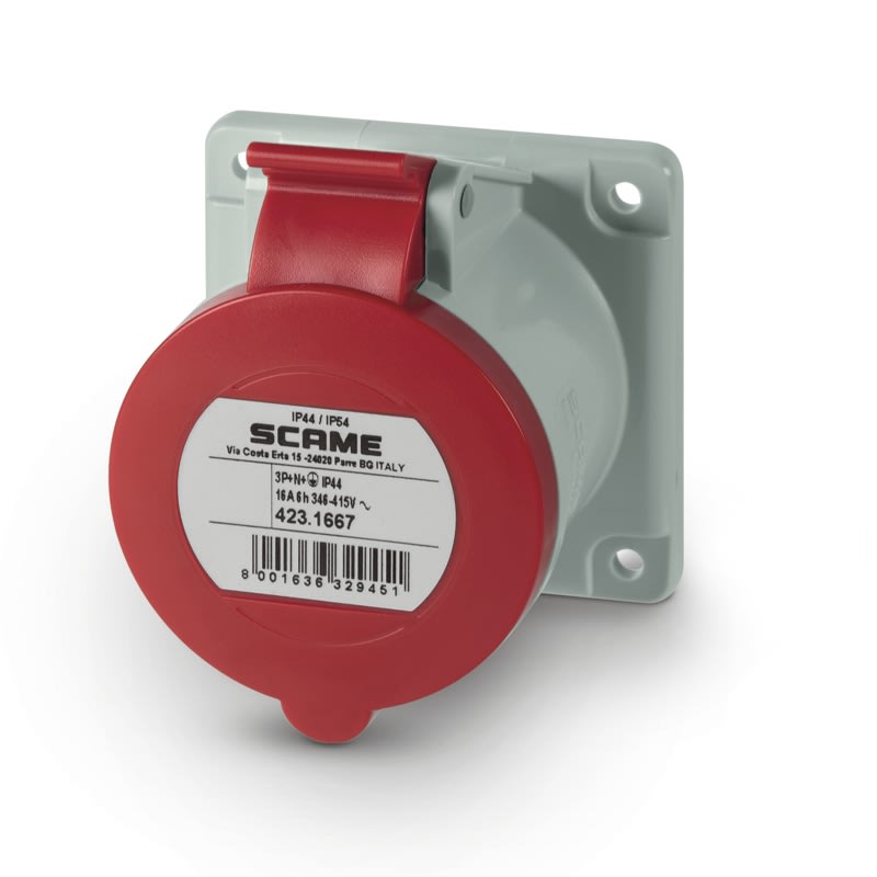 SCAME PARRE SPA - SCA423.1667 PRESA INCASSO 3P+N+T IP44/IP54 16A 6H