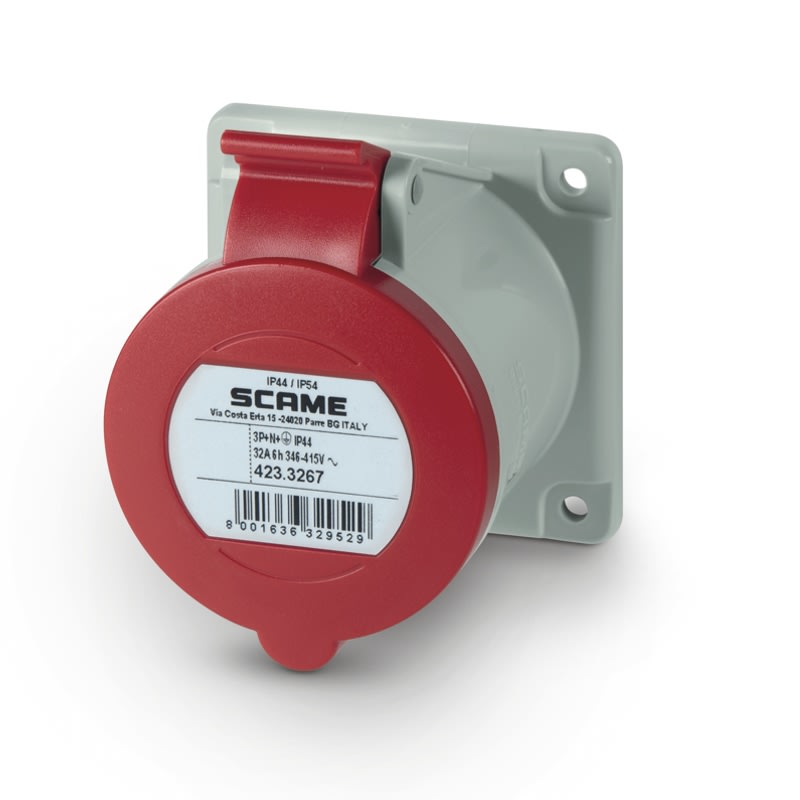 SCAME PARRE SPA - SCA423.3267 PRESA INCASSO 3P+N+T IP44/IP54 32A 6H