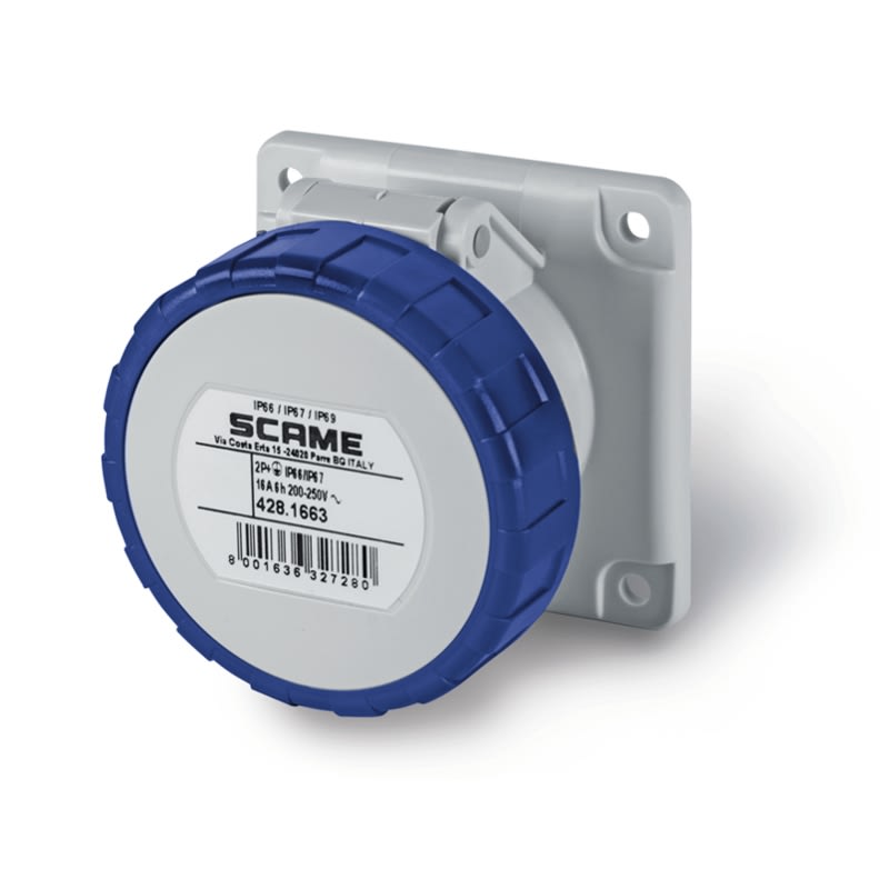 SCAME PARRE SPA - SCA428.1663 PRESA DA INCASSO IP66/IP67 2P+T 16A 6H