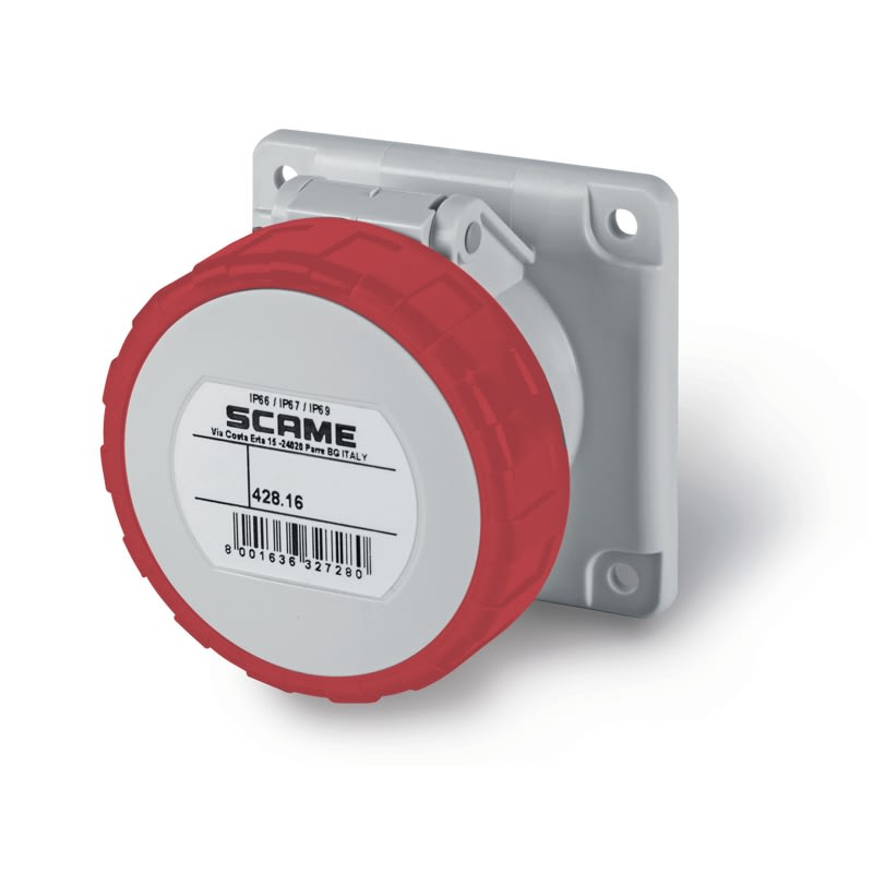SCAME PARRE SPA - SCA428.16665 PRESA DA INCASSO IP66/IP67 3P+T 16A 11H