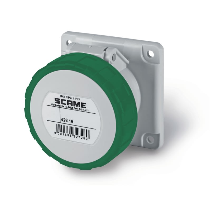 SCAME PARRE SPA - SCA428.16631 PRESA INCASSO 16A 2P+T 10h >50V