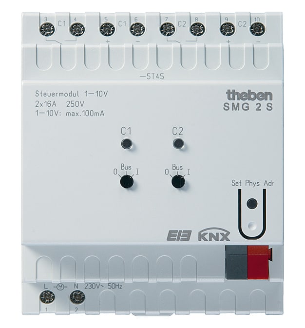 THEBEN SRL - THE4910273 SMG 2S KNX ATTUATORE DIMMER 1-10V BASE 2