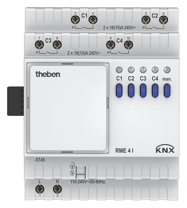 THEBEN SRL - THE4930215 RME 4I KNX ATTUATORE 4CAN 16A ESP MIS CO