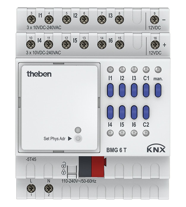 THEBEN SRL - THE4930230 BMG 6T KNX INGRESSO BINARIO DIN 6CAN BAS