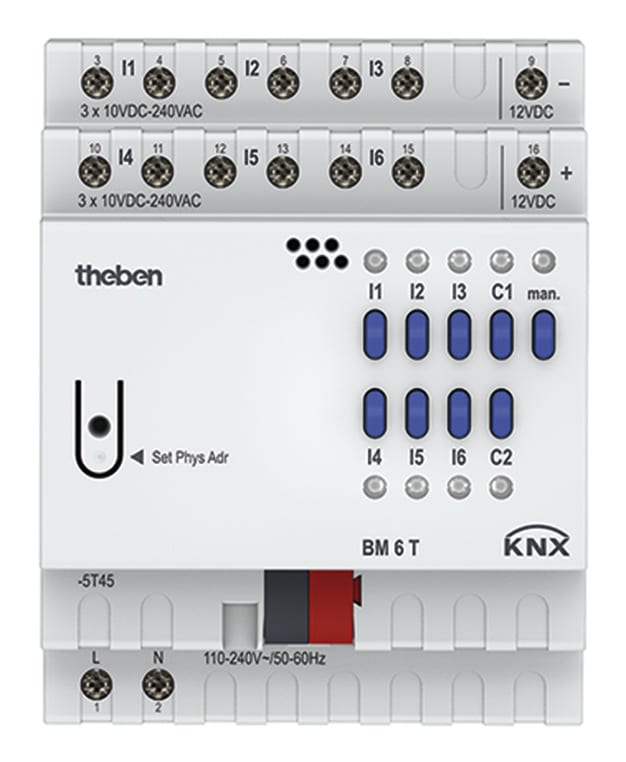 THEBEN SRL - THE4940230 BM 6T KNX INGRESSO BINARIO DIN 6CAN