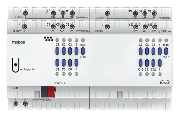THEBEN SRL - THE4940245 HM 12 T KNX ATTUATORE E REGOL RISCALD 12