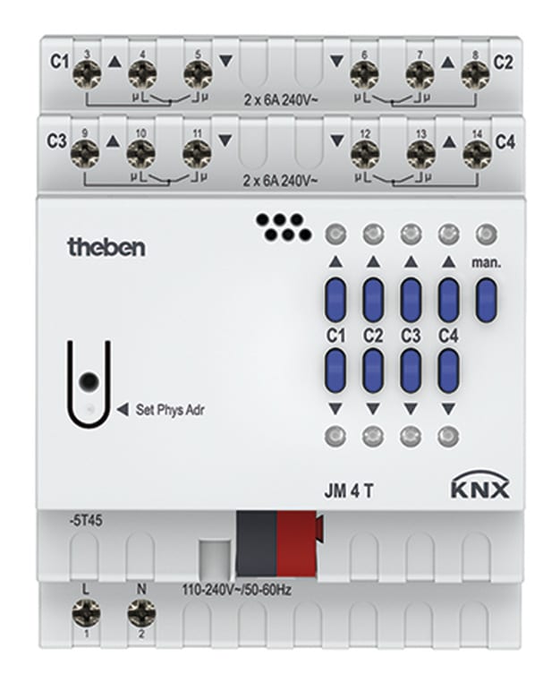 THEBEN SRL - THE4940250 JM 4T KNX ATTUATORE MOTORI 4CAN