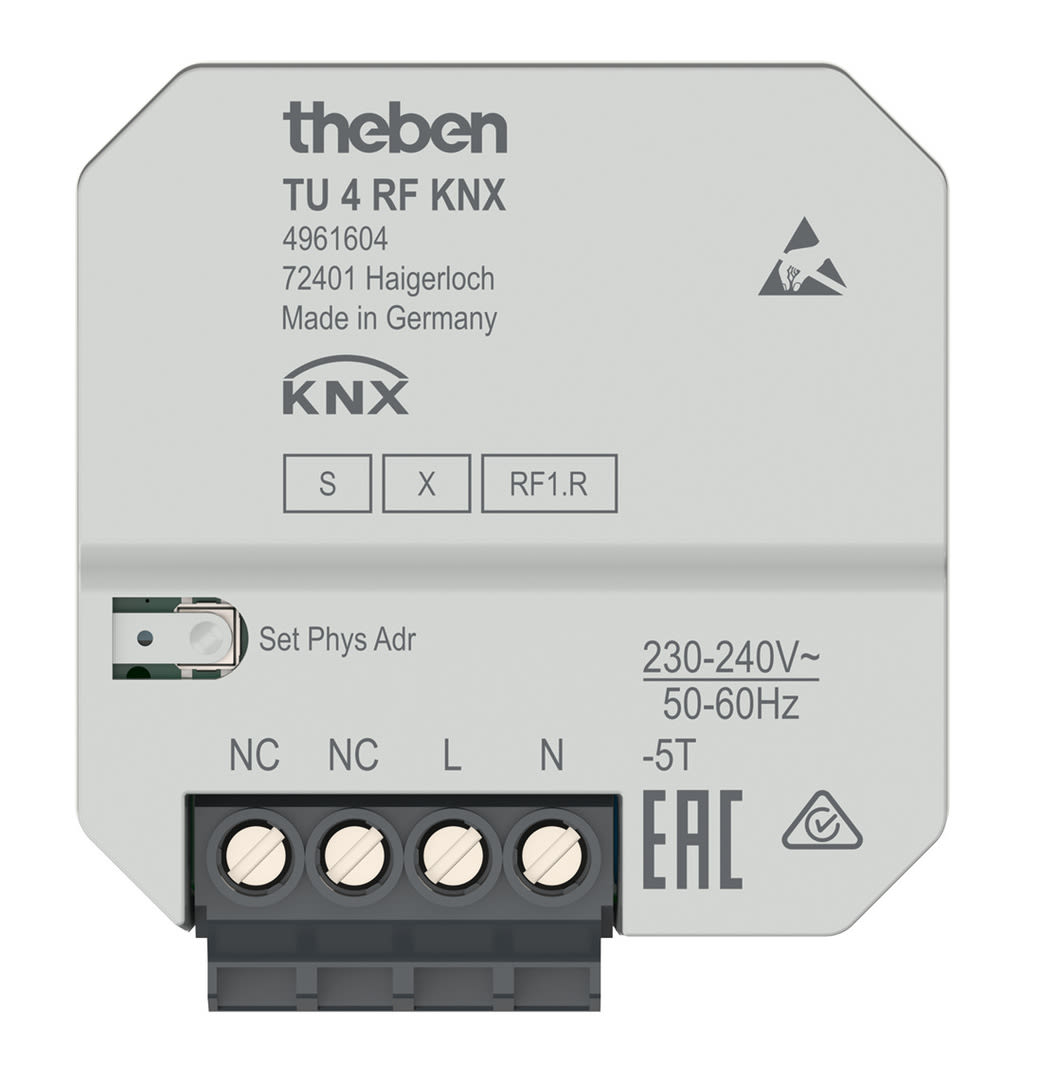 THEBEN SRL - THE4961604 TU 4 RF KNX ATTUATORE RADIO INGRESSI 4 C