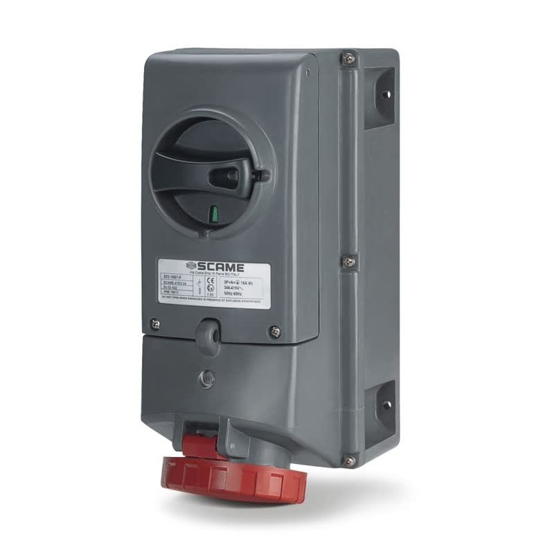 SCAME PARRE SPA - SCA503.1686-F PRESA INTERBL. 3P+T IP66 16A 6H 380-415V