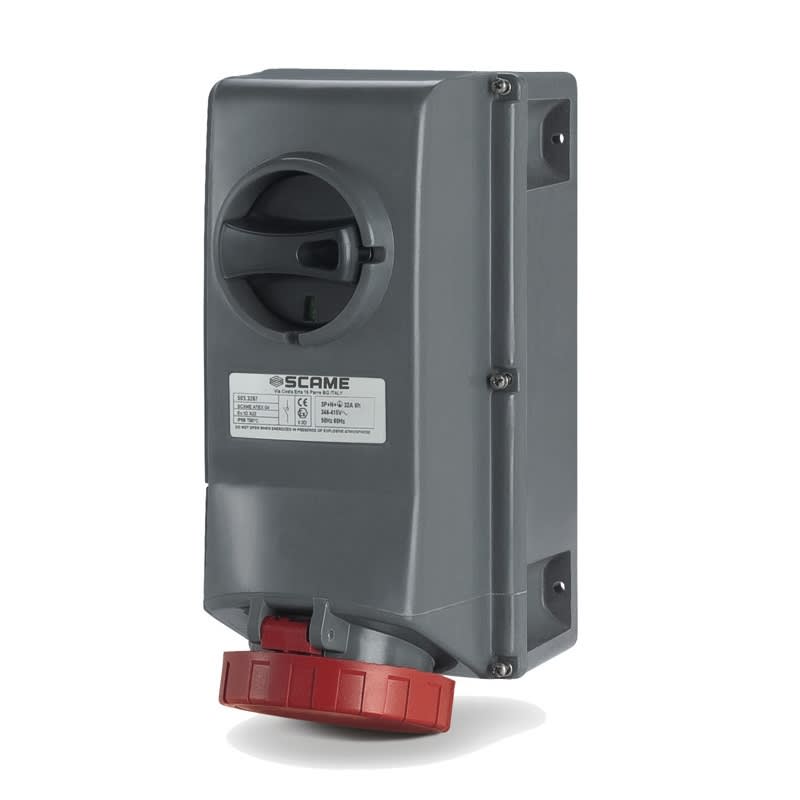 SCAME PARRE SPA - SCA503.1683 PRESA INTERBL. 2P+T IP66 16A 6H 200-250V