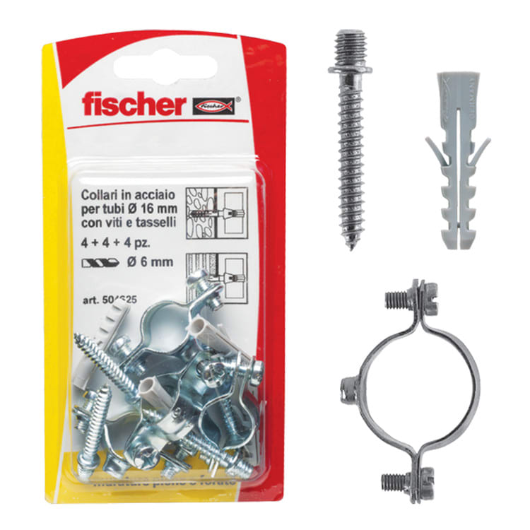 FISCHER ITALIA - FIS00504625 COLLARI D16 K FISSATUBI/VITE/T