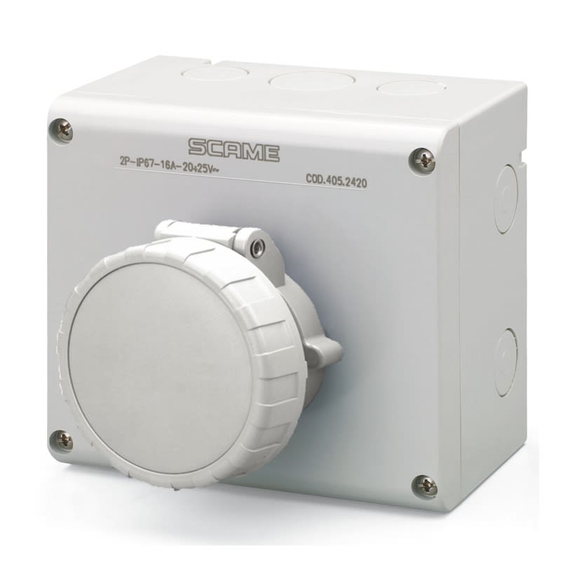 SCAME PARRE SPA - SCA505.2421 PRESA INTERBL. 16A 2P 12H IP66/IP67