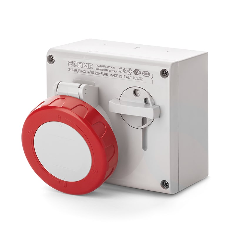 SCAME PARRE SPA - SCA505.3287 PRESA INTERBL. 32A 3P+N+T 6H IP66/IP67