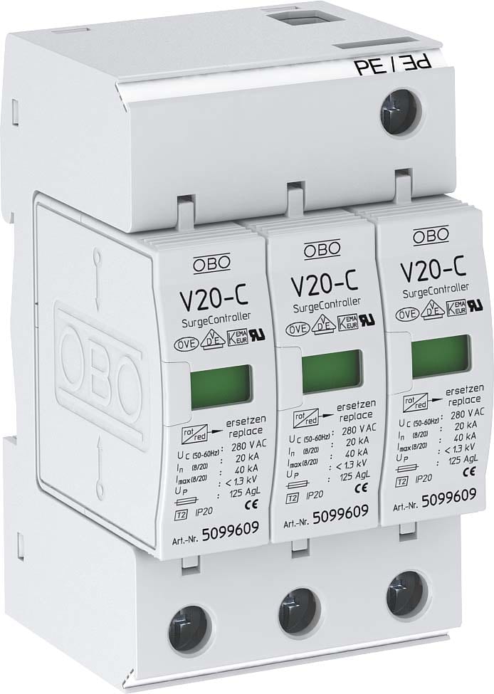 OBO BETTERMANN - OBO5094624 V20 SPD T2 3+0 280V 20 KA