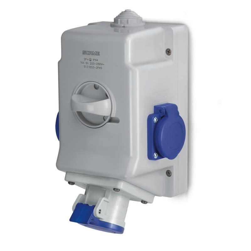 SCAME PARRE SPA - SCA513.1653-2FNS PRESA DA PARETE