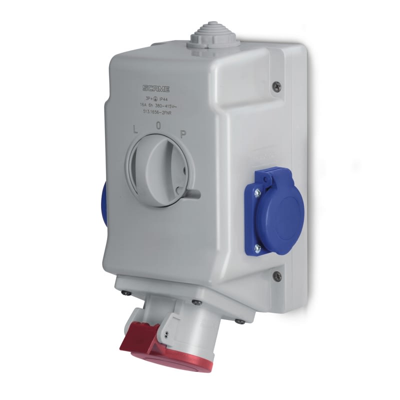 SCAME PARRE SPA - SCA513.1657-2DNR OPTIMA-COMBI C/INT. I/0/II 16A 3P+N+T