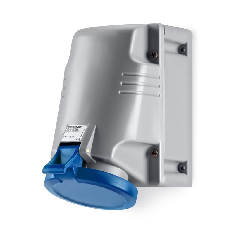 SCAME PARRE SPA - SCA513.6354T PRESA PARETE 3P+T IP44 63A 9H 200-250V
