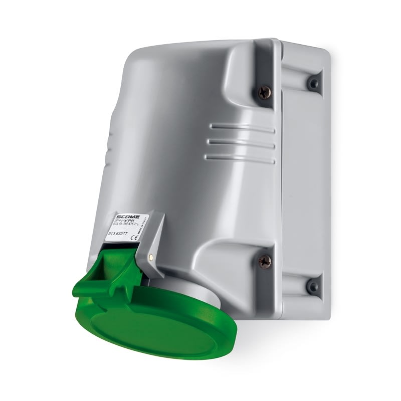 SCAME PARRE SPA - SCA513.63572T PRESA PARETE 3P+N+T IP44 63A 2H >50V CA
