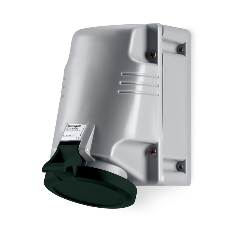 SCAME PARRE SPA - SCA513.63567T PRESA PARETE 3P+T IP44 63A 5h 600-690V