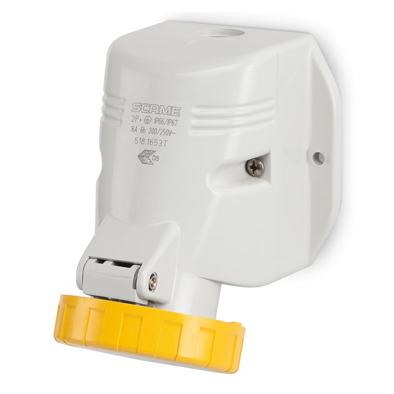 SCAME PARRE SPA - SCA518.1650TF PRESA PARETE 2P+T IP66/IP67 16A 4H