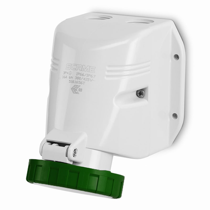 SCAME PARRE SPA - SCA518.16571T PRESA PARETE 16A 3P+N+T 10h >50V
