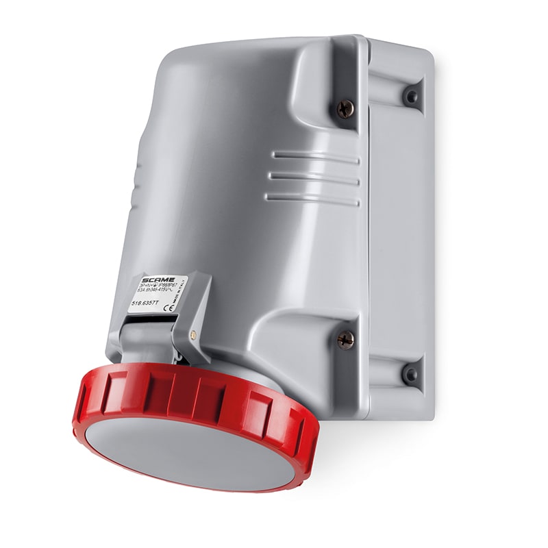 SCAME PARRE SPA - SCA518.6356T PRESA PARETE 3P+T IP66/IP67 63A 6H
