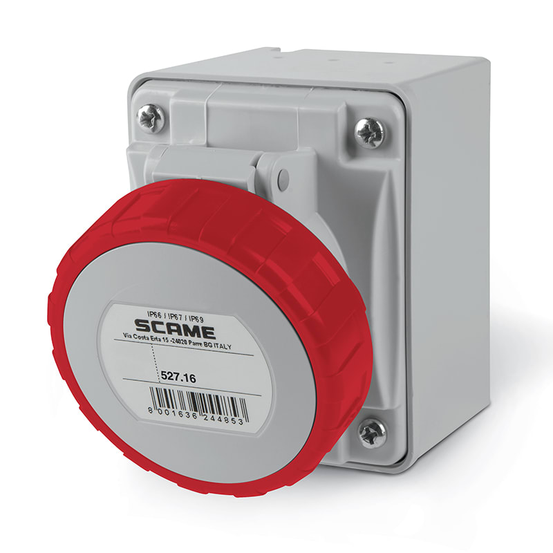 SCAME PARRE SPA - SCA527.1657 PRESA PAR.C/DIR.3P+N 16A 67 6H