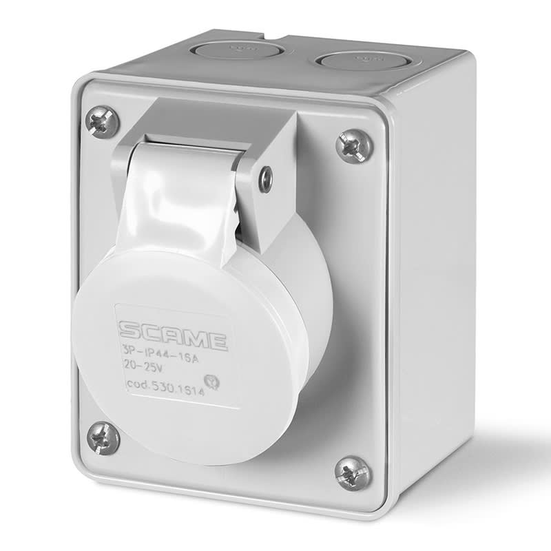 SCAME PARRE SPA - SCA530.1612 PRESA PARETE 2P 16A 42V