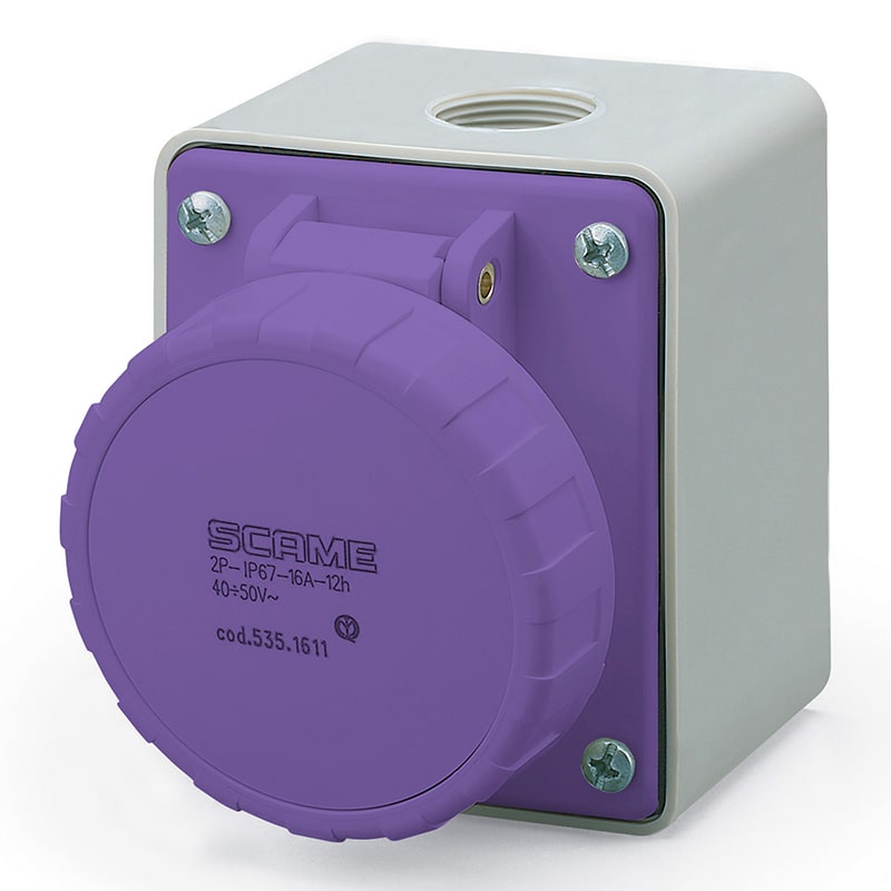 SCAME PARRE SPA - SCA535.3214 PRESA PAR.<50V 3P 32A 24V IP67