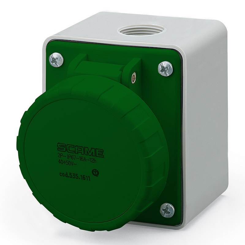 SCAME PARRE SPA - SCA535.16134 PRESA PARETE C/DIR.3P 16A <50V 3H IP67