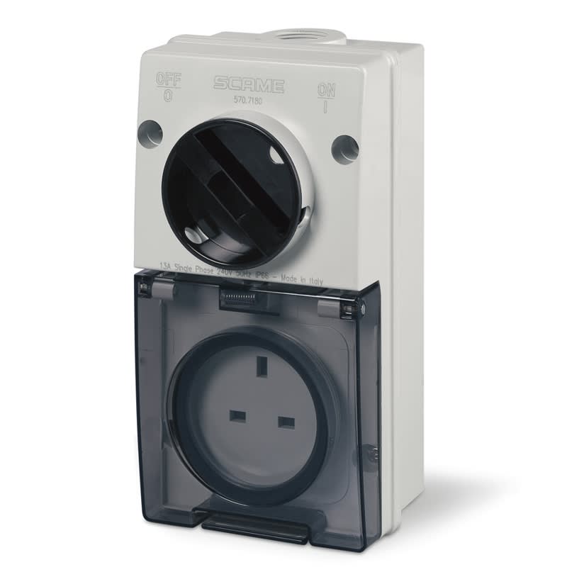 SCAME PARRE SPA - SCA570.7180 PRESA CON INTERRUTTORE