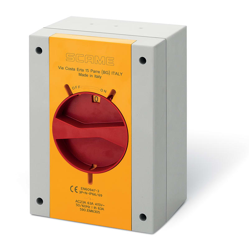 SCAME PARRE SPA - SCA590.EM10005 INT. DI MANOVRA/SEZ. 100A 3P+N IP66/IP69