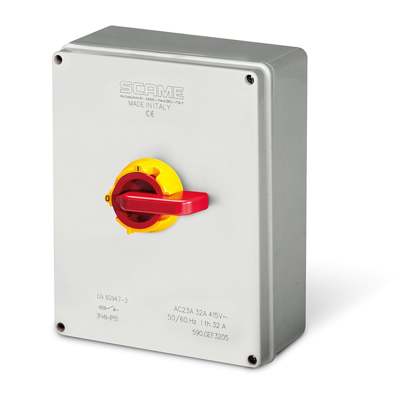 SCAME PARRE SPA - SCA590.EMF1604 INT. DI MANOVRA/SEZ. 16A 4P IP55